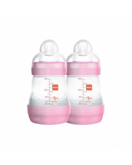 MAM Easy Start Anti Colic Colors of Nature Bottle (160ml x 2) - Blue Bear/Pink Tiger/Brown Sealion
