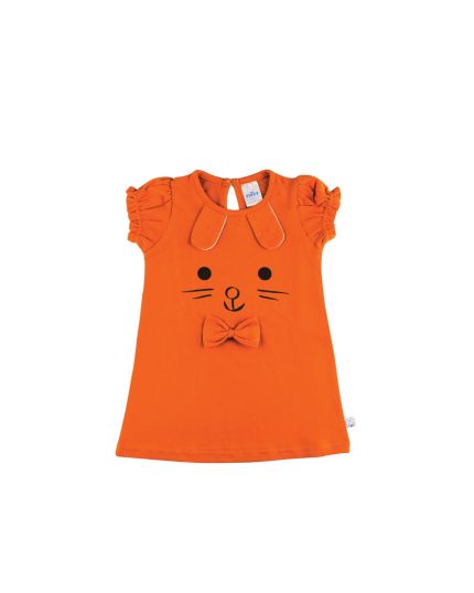 Fiffy Girl Baby Wear Dress - Orange (2321035)
