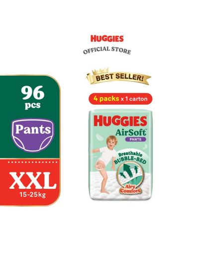 HUGGIES AirSoft Pants Diapers XXL24 (4 packs) 