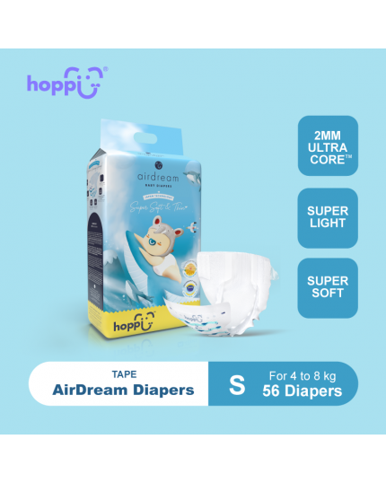Hoppi Tape Diapers - S56 Pieces