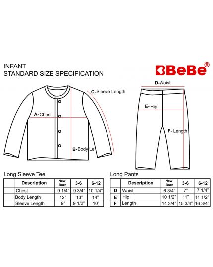 Bebe Front Opening Long Sleeve Tee With Long Pants - White (CBN2233503)