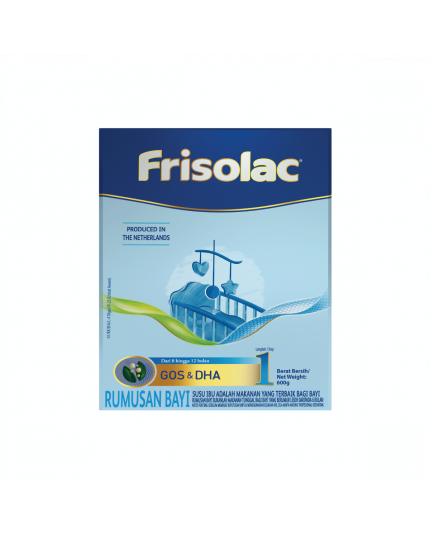 Frisolac 1 (600g) Powder Infant Bib Milk Formula