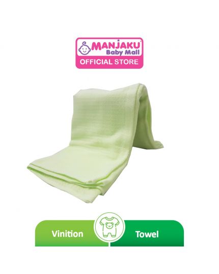 Vinition Waffle Baby Bath Towel 50cmx100cm (CB-6904) - Green