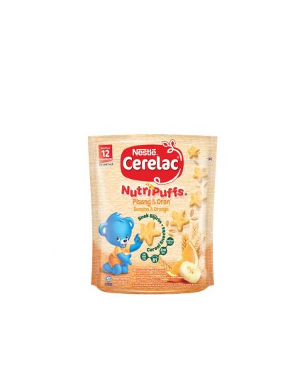 Nestle Cerelac Nutripuffs Toddler Snacks Banana &amp; Orange (50g)