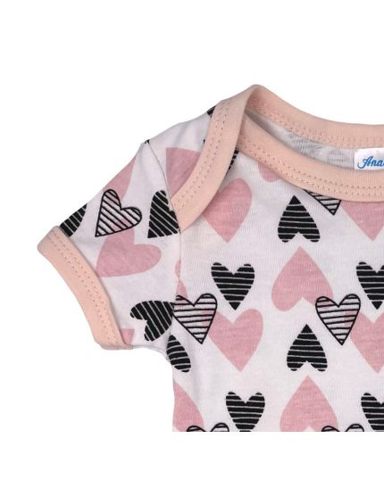 Anakku Baby Girl Romper (NRG22-15) - Peach