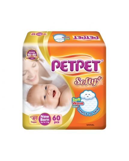PetPet Tape Diaper Jumbo Pack - NB/S