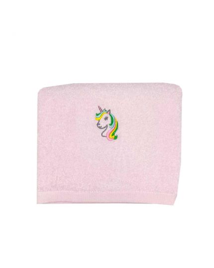 Baby Hippo Unisex Premium Towel (HAL0323-23004) - Pink Unicorn  (110cm x 50cm)