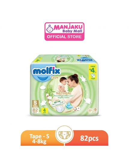 Molfix Natural Tape Diapers - S82