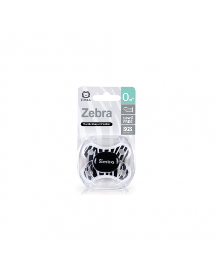 Simba Zebra Thumb Shape Pacifier