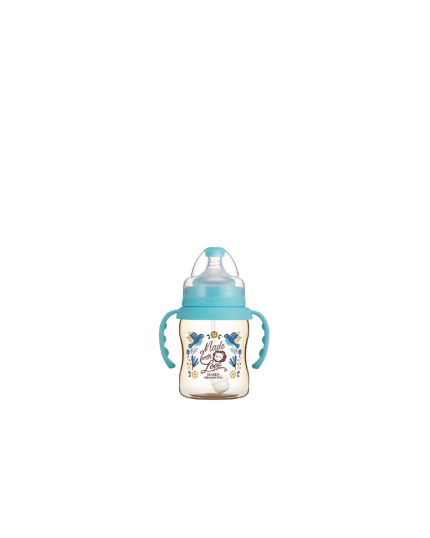 Simba Dorothy Wonderland PPSU Wide Neck Feeding Bottle with Auto Straw &amp; Handle - Assorted Design (200ml/7oz)