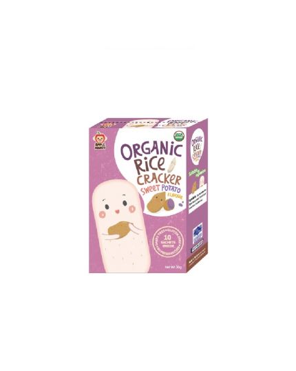 Apple Monkey Organic Rice Cracker 30g – Sweet Potato