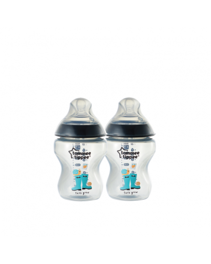 Tommee Tippee Closer To Nature Tinted Bottle (260ml/9oz x 2 Bottles) - Assorted Color