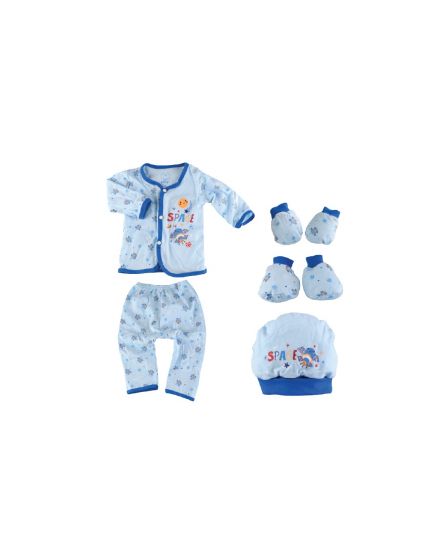 Fiffy Newborn Baby Gift Set (5pcs) Blue - 18268