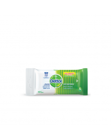 Dettol Anti-Bacterial Wet Wipes Original 10s 