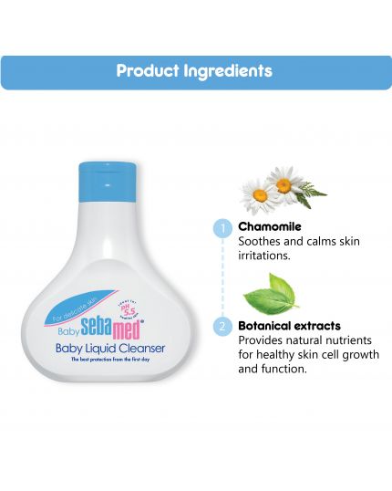 SebaMed Baby Liquid Cleanser 1000ml GWP Baby Liquid 200ml