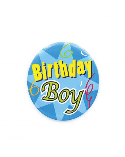 Party Planet Jumbo Button Birthday Boy (Model No: 0067)