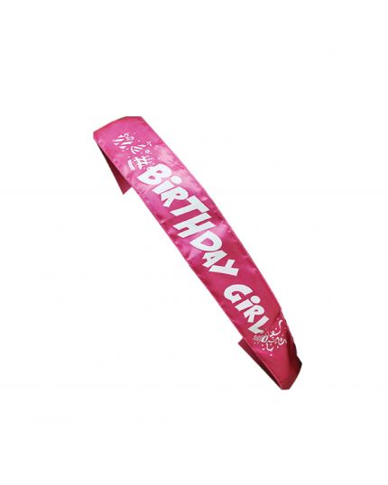 Party Planet 29&quot;Birthday Girl Sash Pink(Model No: 0059)