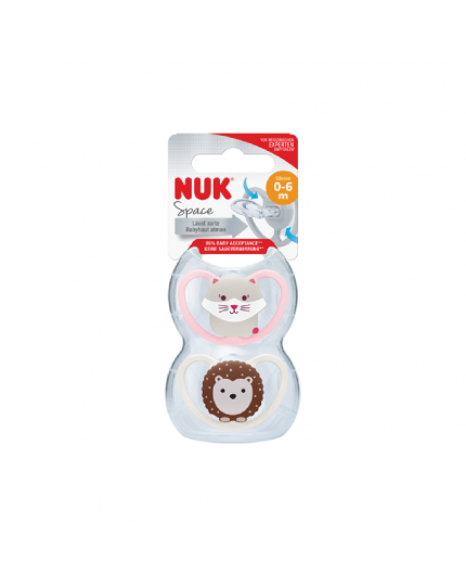 Nuk Silicone Soother S1 Space - Assorted Design (2 pieces)