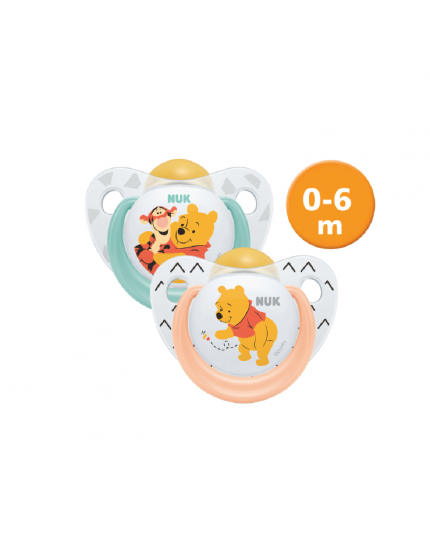 Nuk Latex Soother S1 Disney Plus Teethers & Pacifiers (0-6 Months) - Assorted Design (2 pieces)