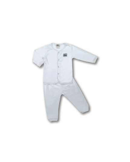 Cuddles Baby  Single Jersey Suit Set (BSW1022) - White