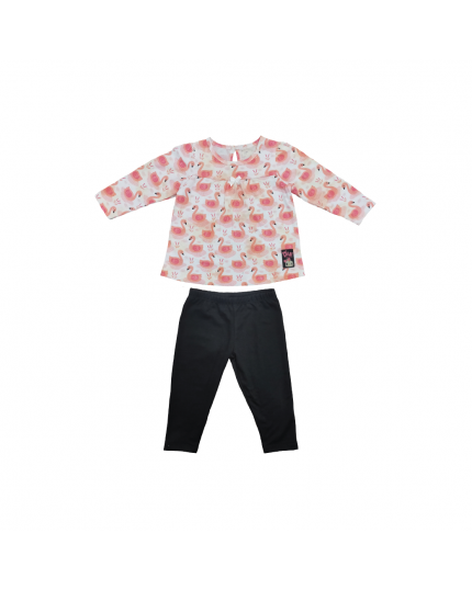Didi &amp; Friends Toddler Round Neck Long Sleeve Tee with Legging (971-1-068-0671-45)