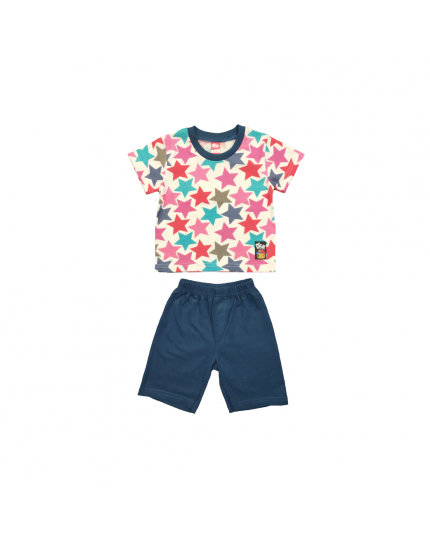 Didi &amp; Friends Toddler Round Neck Short Sleeve Tee with Short Pants (971-1-069-0660-45)