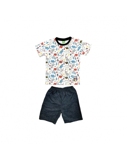 Did i&amp; Friends Toddler Round Neck Short Sleeve Tee with Short Pants (971-1-069-0663-45)