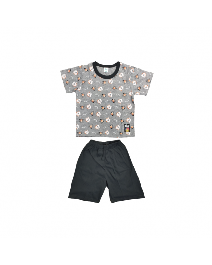 Didi &amp; Friends Toddler Round Neck Short Sleeve Tee with Short Pants (971-1-069-0679-45)