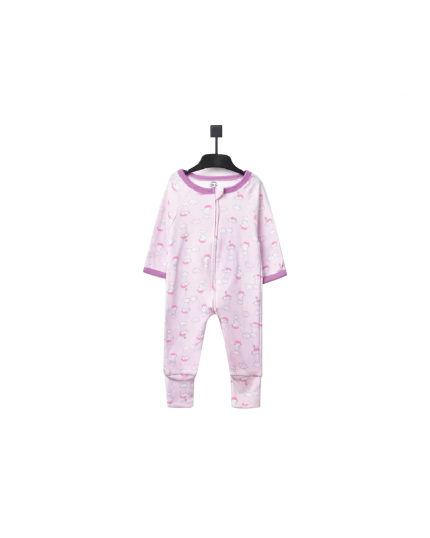Little Star Baby Zips Sleepsuit With Cover Girl Pyjamas  (LS55323F)