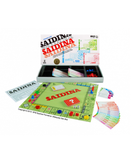 Saidina Traveller Play-Buy Properties Tycoon Board Game (MSPM78)