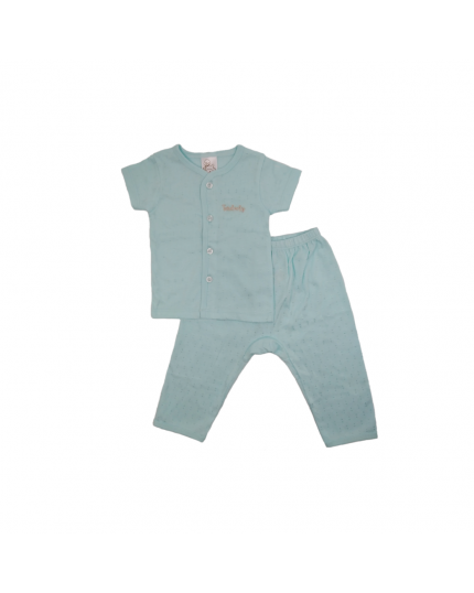 Tenderly Long Sleeve Tee Front Opening &amp; Long Pant With Diaper  Suits (91423203625) - Green