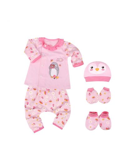 FIFFY Girl Gift Set (98-07-014) - Pink - 0-3 Months