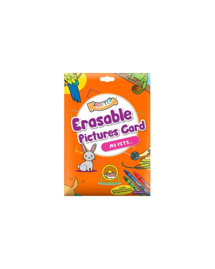 KRAFTEE ERASABLE PICTURES CARD MY PETS