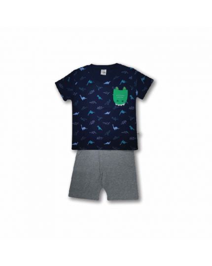 Cuddles Toddler Full Print Fashion Suit (BSW946) - Dark Blue