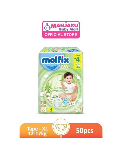 Molfix Natural Tape Diapers - XL50