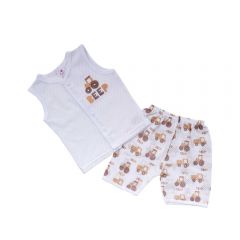 Baby Hippo Infant Eyelet Suitset HBS0224-21022 - Brown