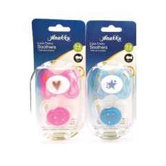 Anakku Cherry Soother (0 - 6 Months) - Assorted Design (2 Pieces) - 163-241