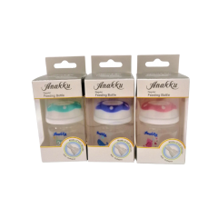 Anakku Feeding Bottle With Anticollapse Teat - 2oz/60ml - Assorted Color