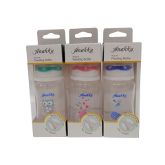 Anakku Feeding Bottle With Anticollapse Teat - 4oz/120ml - 163-601 - Assorted Color