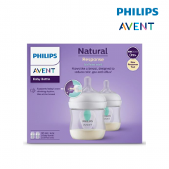 Philips Avent Bottle Natural Response with Air Free Vent 125ML/4oz - Twin Pack (20567002)