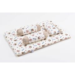 Baby Love 4 in 1 Mattress Set with Pillow & Bolster - Animals Star (Model: 2980)