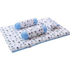 Baby Love 4 in 1 Mattress Set with Pillow & Bolster - Captain Blue (Model: 2980)