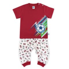FIFFY Boy Short Sleeve Pyjamas Suit 3423001- Red