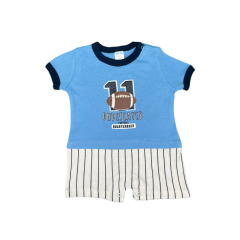 Anakku Baby Football Romper (EAK667-2)-Blue