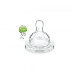 Philips Avent Classic+ Silicone Teats - Slow Flow 1M+ (2 Pcs)