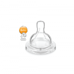 Philips Avent Classic+ Silicone Teats - Fast Flow 6M+ (2 Pcs)