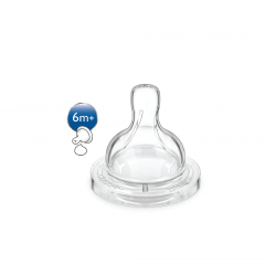 Philips Avent Classic+ Silicone Teats - Thick Feed 6M+ (2 Pcs)