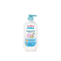 Baby Carrie Head To Toe Gentle Wash (500g) - Organic Almond Oil & Wheat Germ Oil