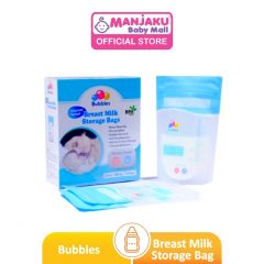 Bubbles Thermal Sensor Double Ziplock Breastmilk Bags 3.4oz (25pcs)