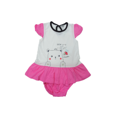 Cuddles Baby Girl Dress With Panty (BW677-PNK) - Pink